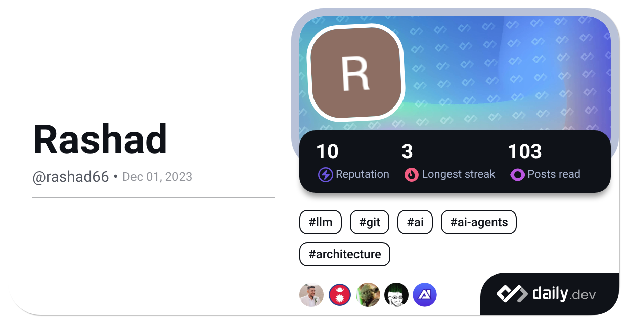 Rashad (@rashad66) | daily.dev