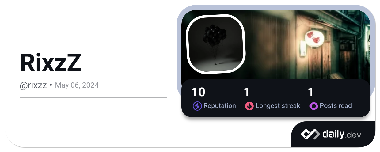 RixzZ (@rixzz) | daily.dev
