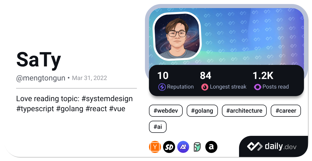 SaTy's Dev Card