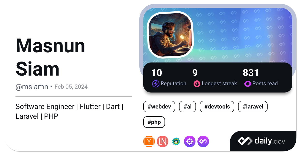 Masnun Siam's Dev Card