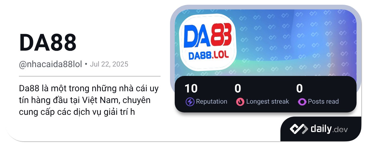 DA88 (@nhacaida88lol) | daily.dev