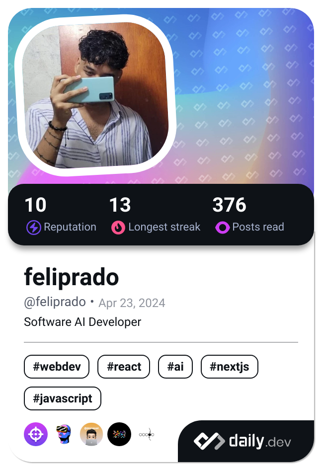 feliprado's Dev Card