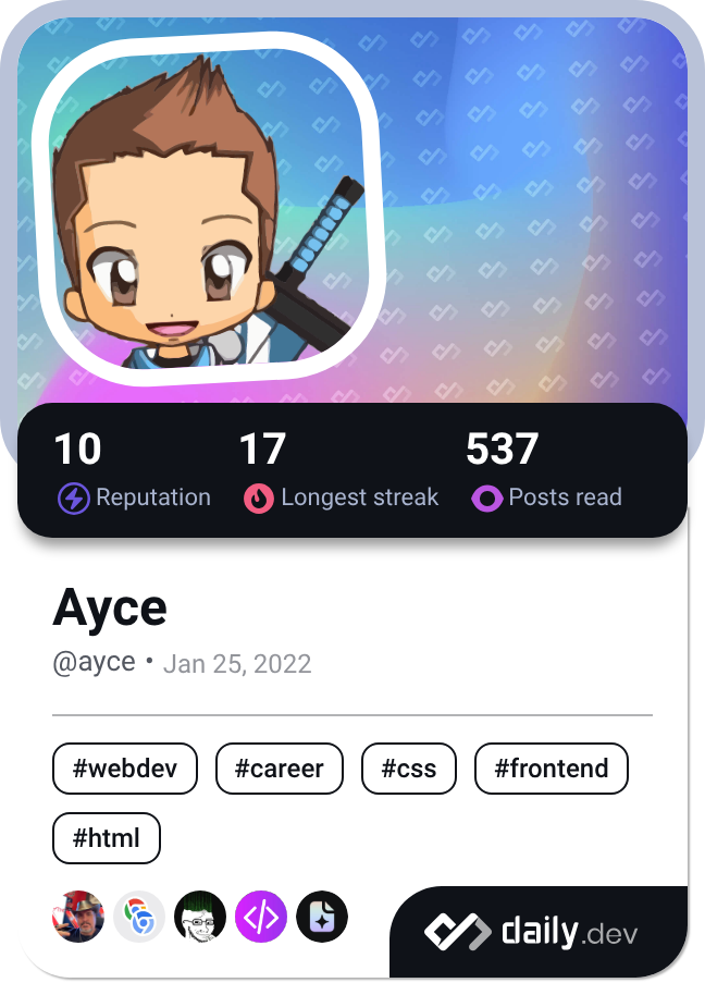 Evan JUGE's Dev Card
