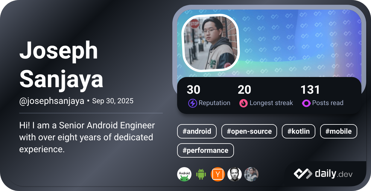 Joseph Sanjaya's Dev Card