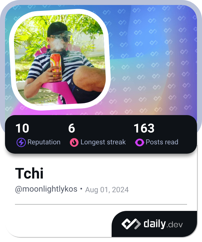Tchi's Dev Card