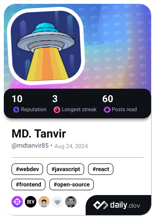 MD. Tanvir's Dev Card