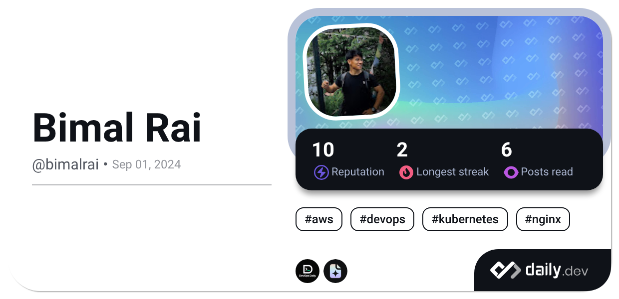 Bimal Rai (@bimalrai) | daily.dev