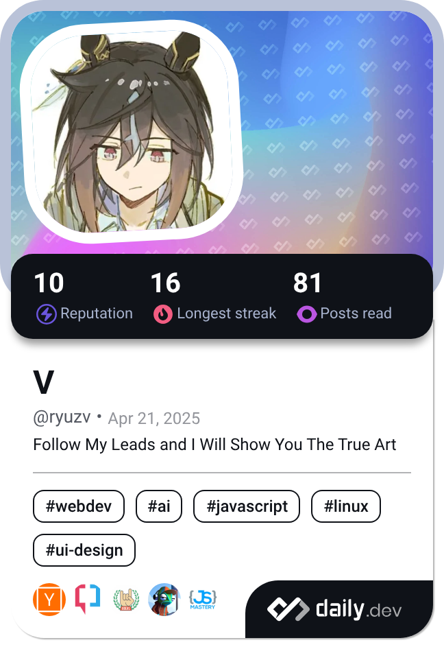 V's Dev Card