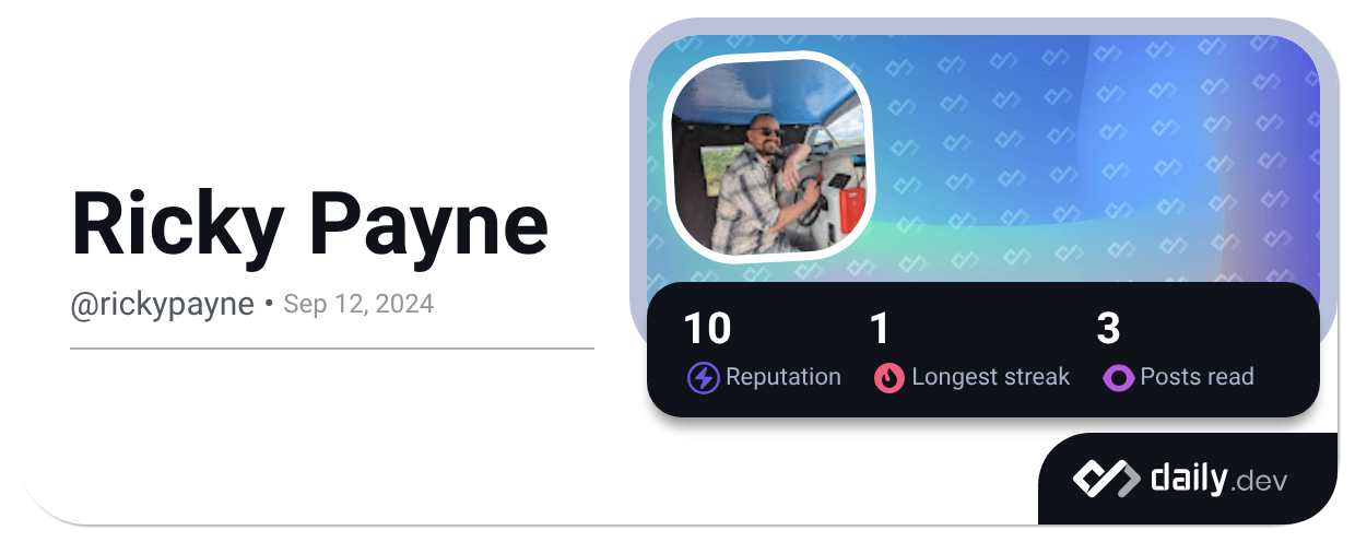 Ricky Payne (@rickypayne) | daily.dev