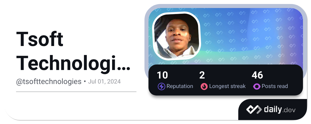 Tsoft Technologies (@tsofttechnologies) | daily.dev