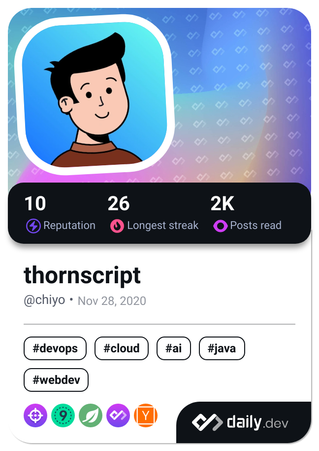 thornscript's Dev Card
