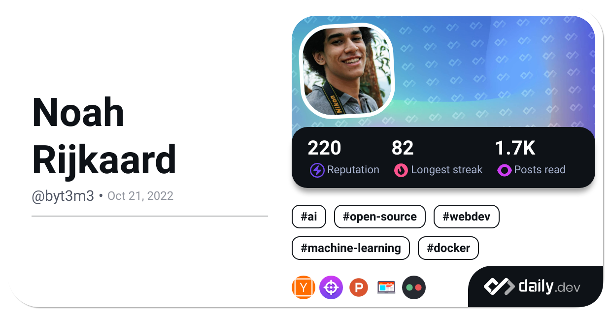 Noah Rijkaard's Dev Card