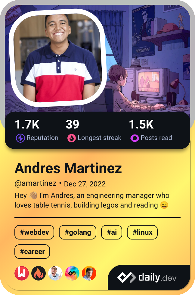 Andres Martinez's Dev Card