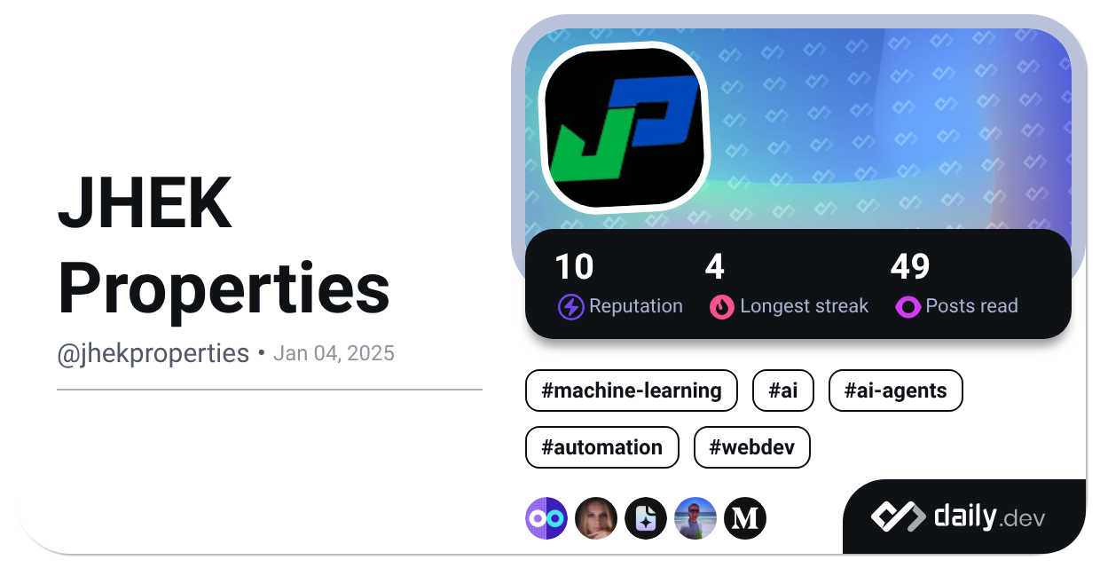 JHEK Properties's Dev Card