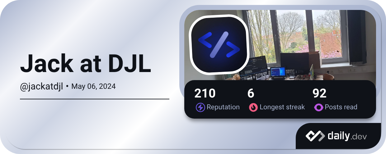 Jack at DJL (@jackatdjl) | daily.dev