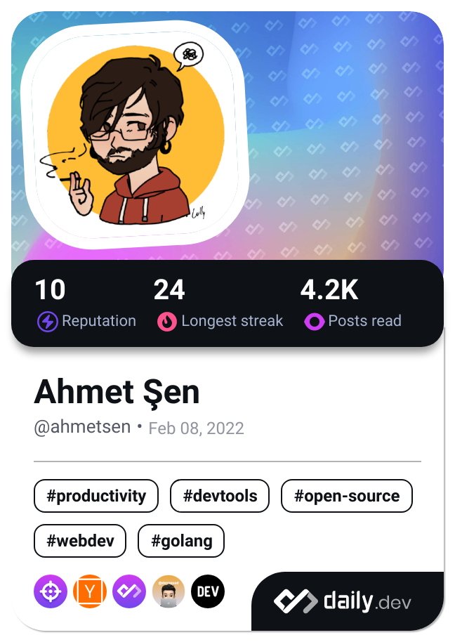 Ahmet Şen's Dev Card