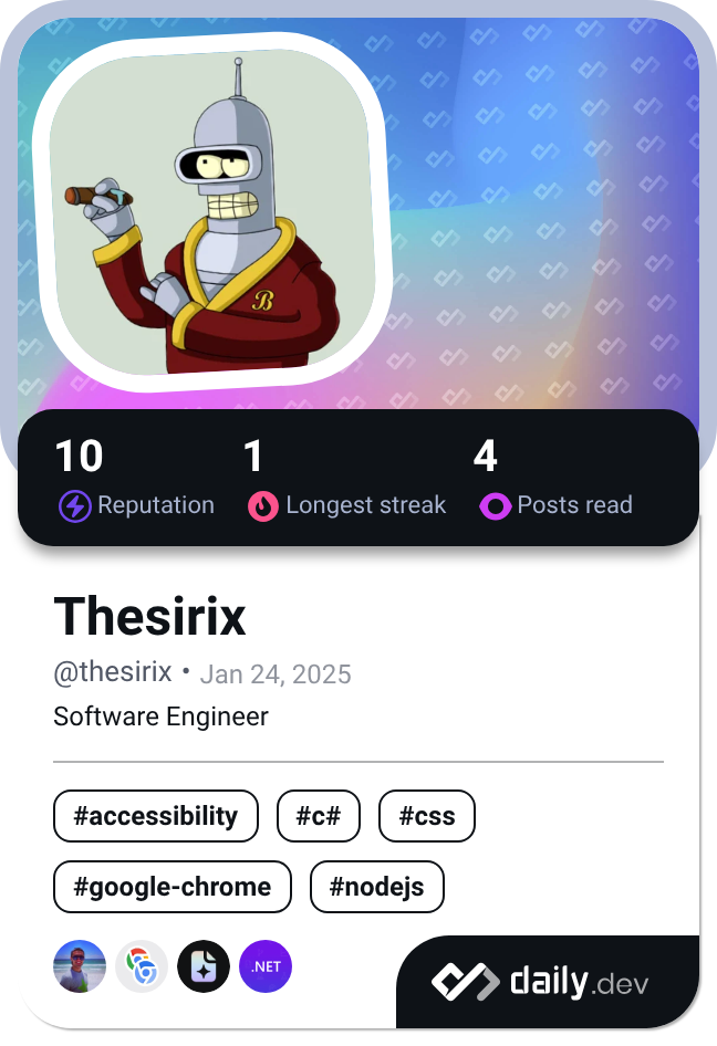 Thesirix's Dev Card