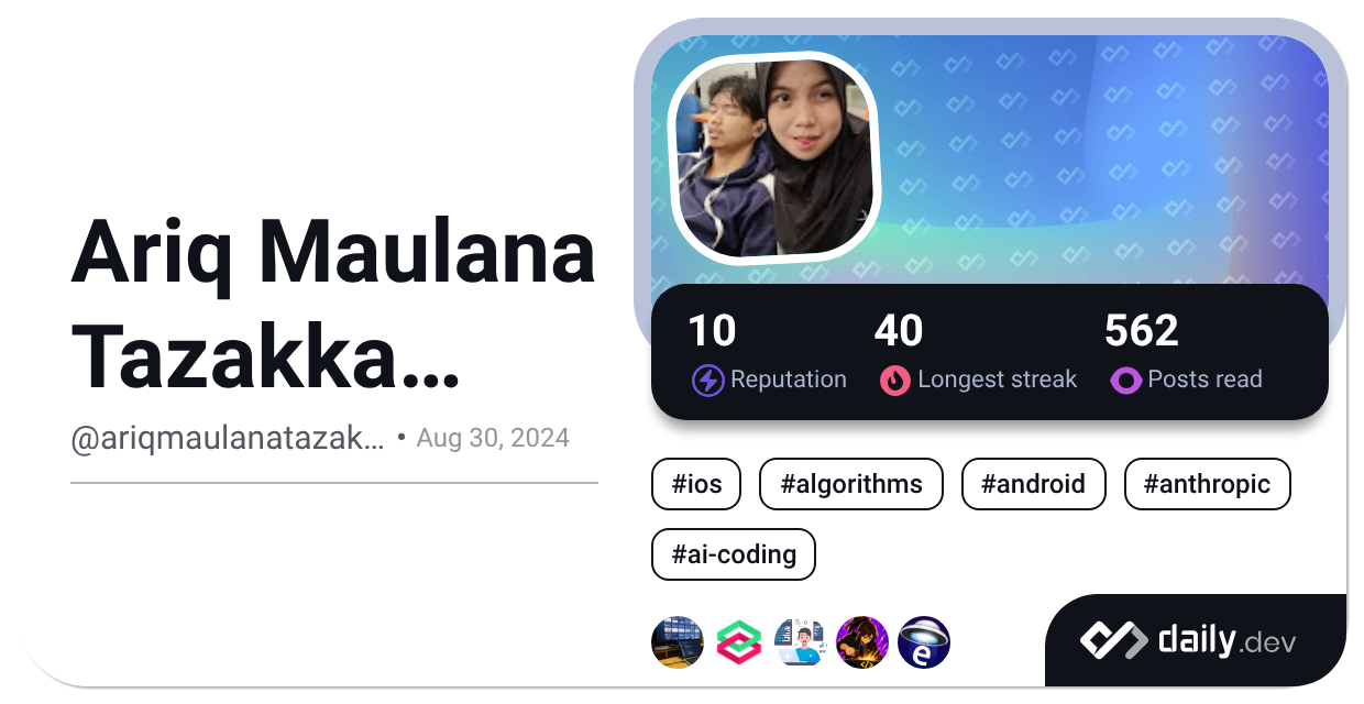 Ariq Ariq Maulana Tazakka (ariq) (@ariqmaulanatazakkaariq)