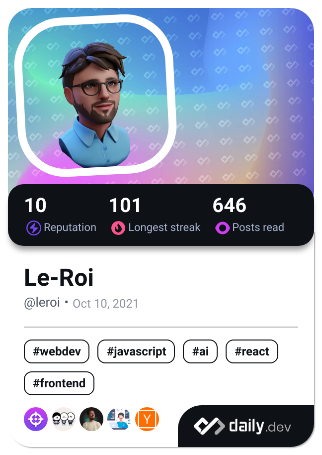 Le-Roi's Dev Card