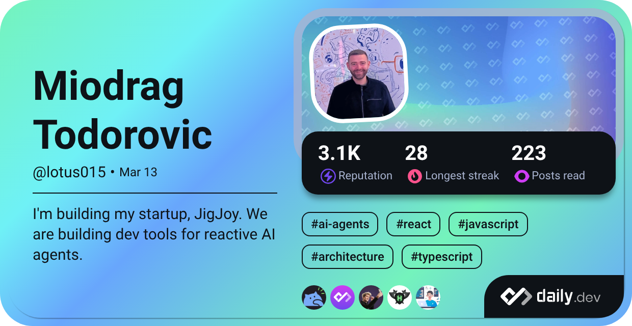 Miodrag Todorovic's Dev Card