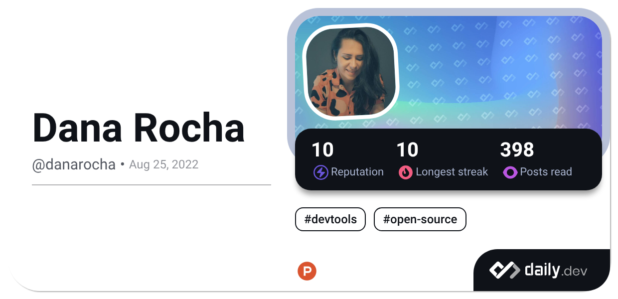 Dana Rocha (@danarocha) | daily.dev