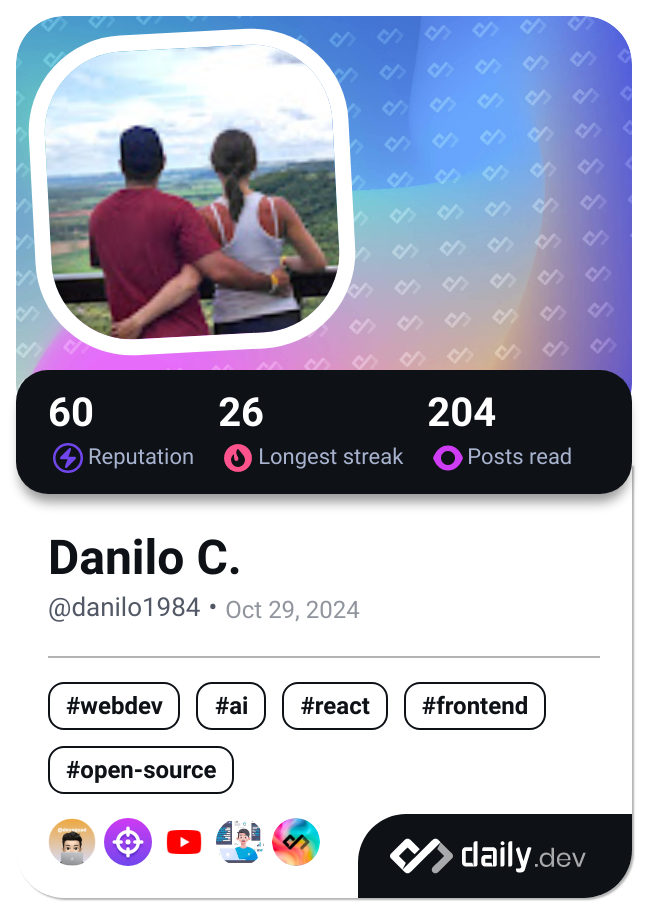 Danilo Cecilia's Dev Card