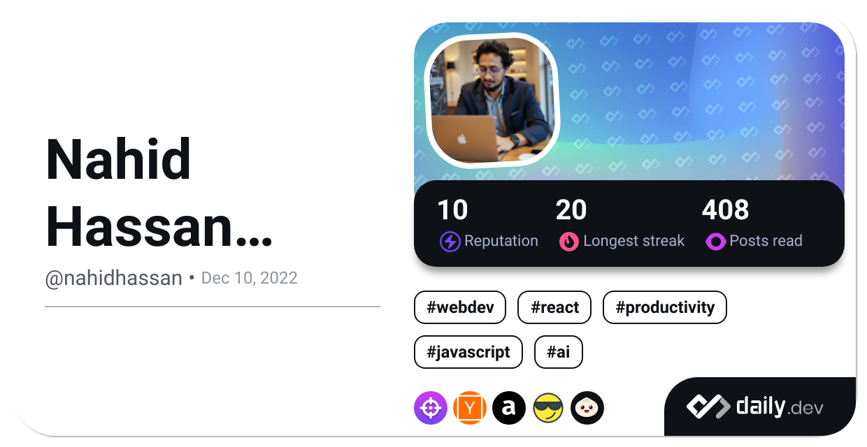 Nahid Hassan Bulbul's Dev Card