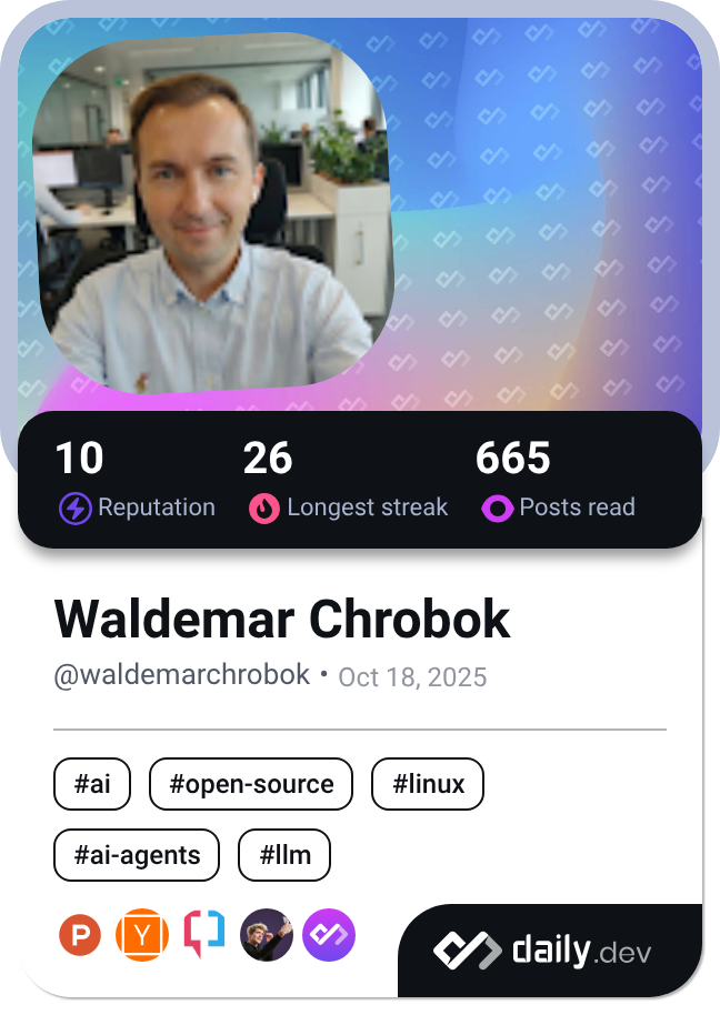 Waldemar Chrobok's Dev Card