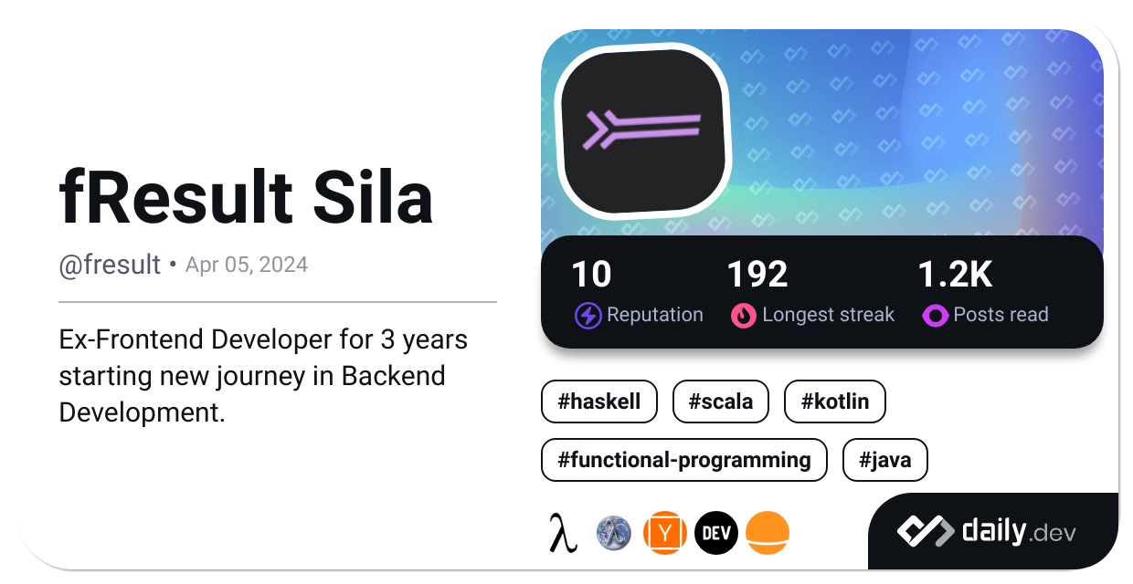fResult Sila's Dev Card