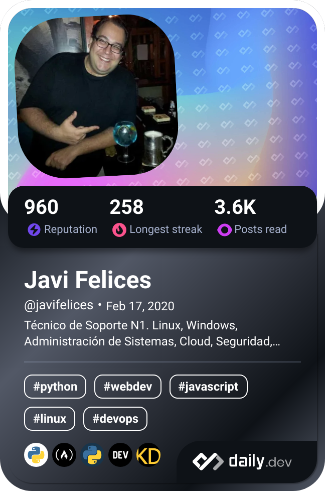 Javi Felices's Dev Card