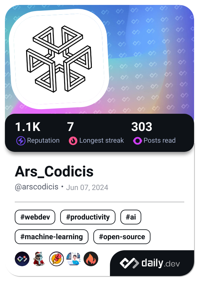 Ars_Codicis's Dev Card