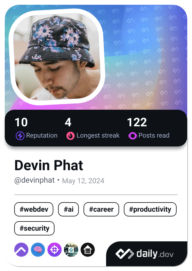 Devin Phat's Dev Card