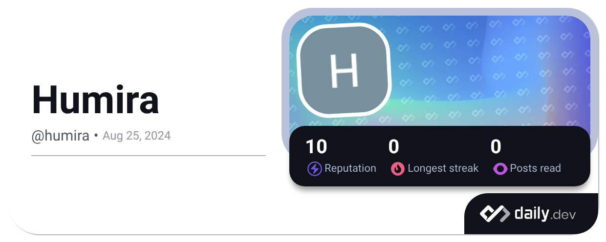 Humira (@humira) | daily.dev
