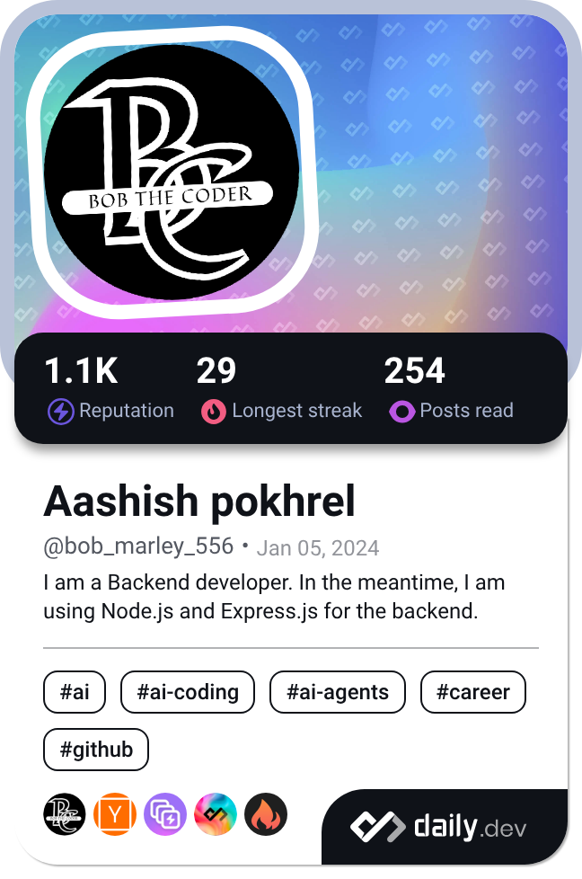 Aashish pokhrel's Dev Card