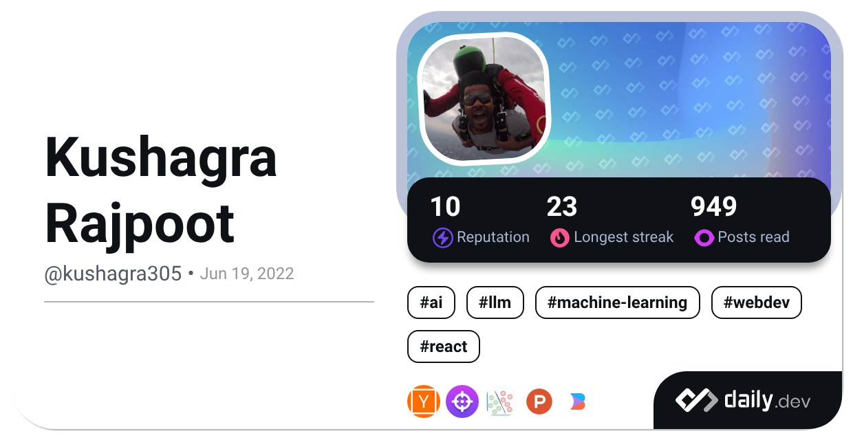 Kushagra Rajpoot's Dev Card