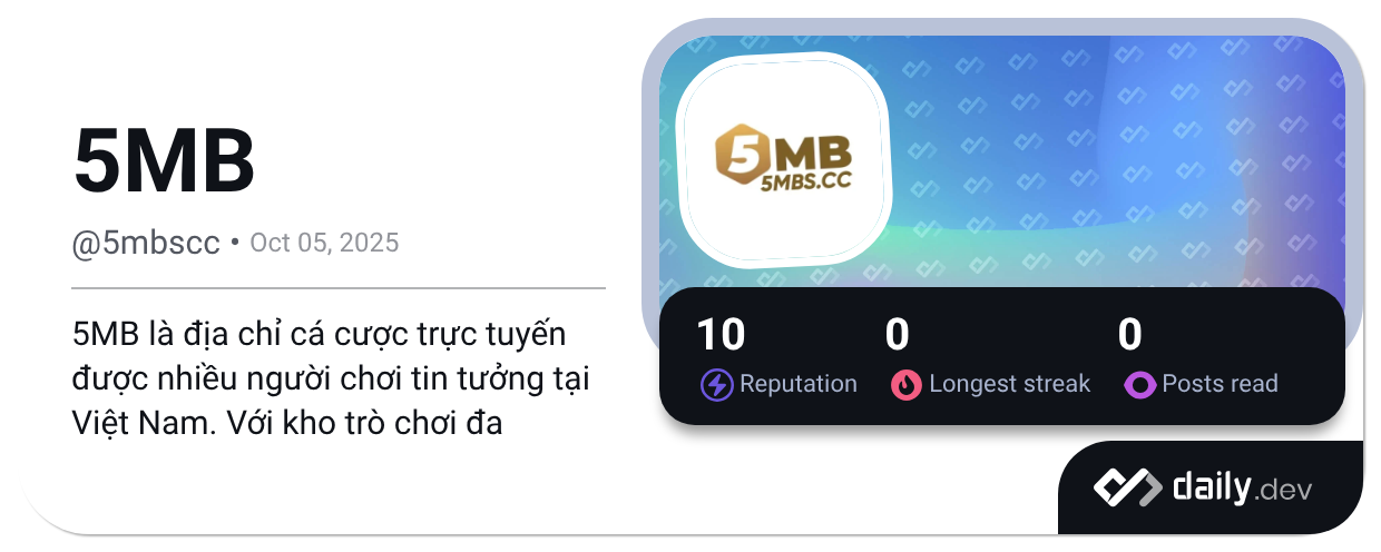 5MB (@5mbscc) | daily.dev