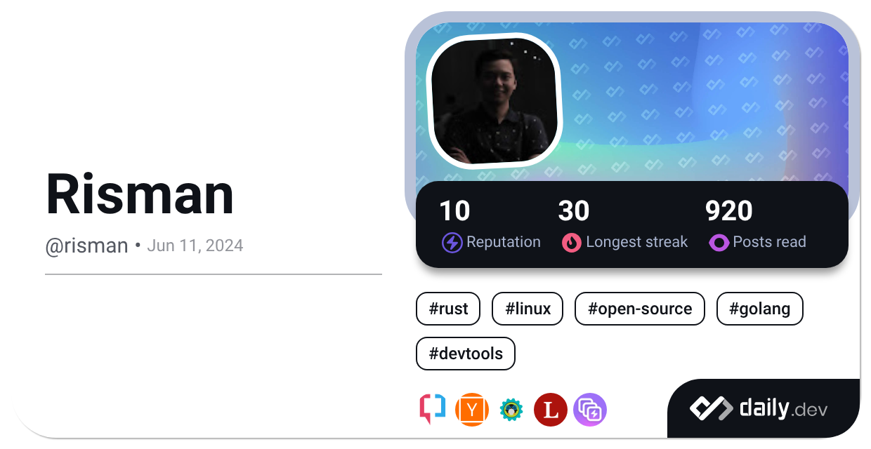 Mary Risman Risman (@risman) | daily.dev