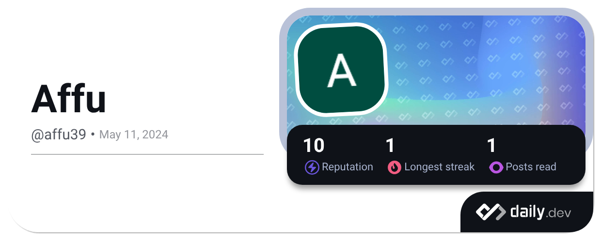 Affu (@affu39) | daily.dev