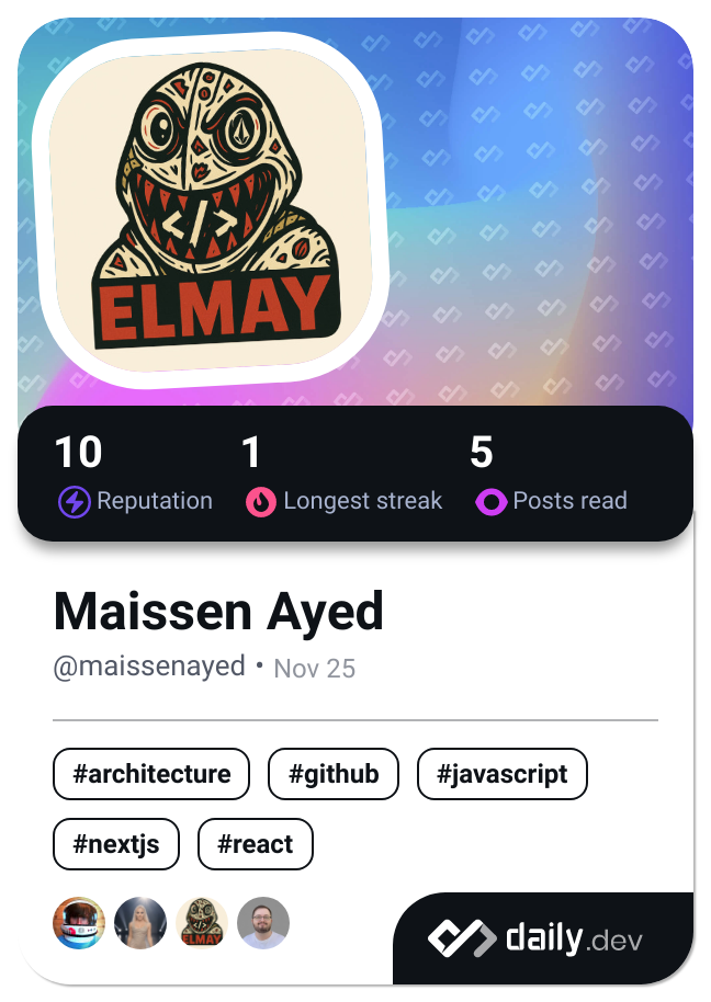 Maissen Ayed's Dev Card