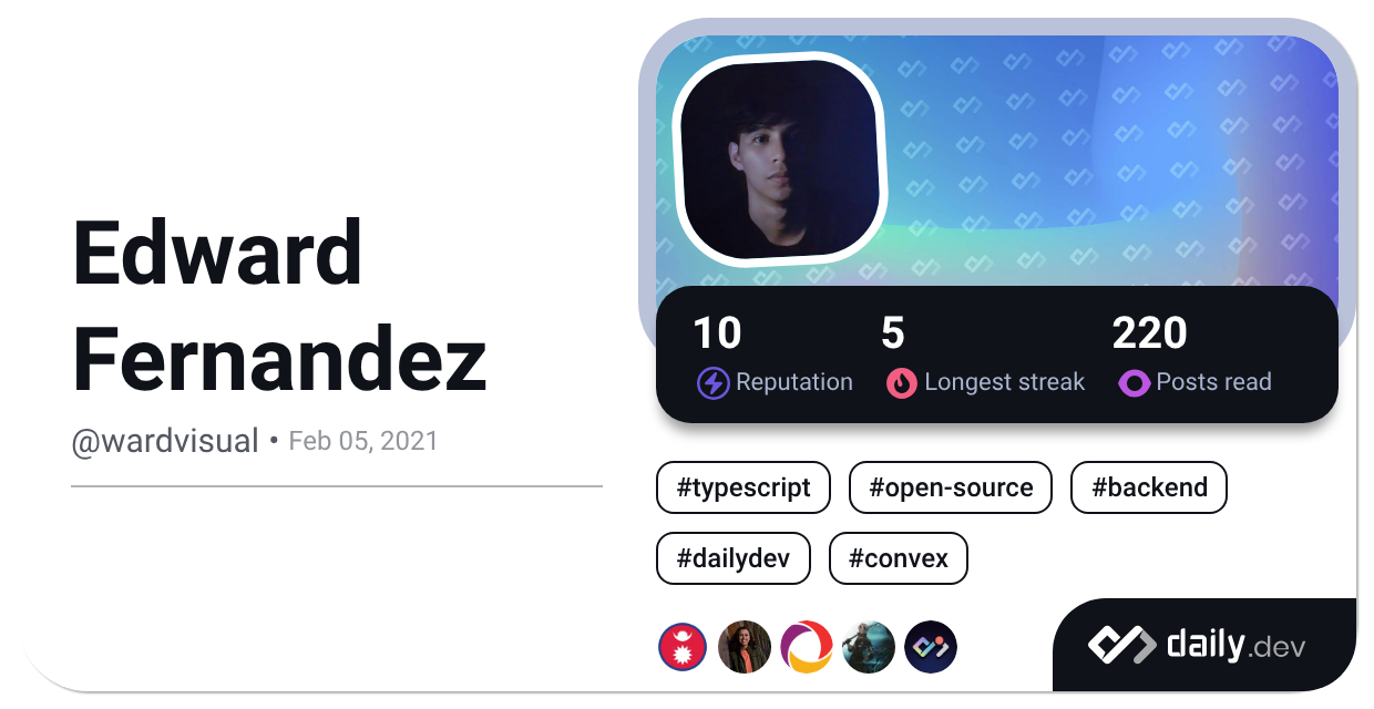 Wardvisual Blog Edward Fernandez (@wardvisual) | daily.dev