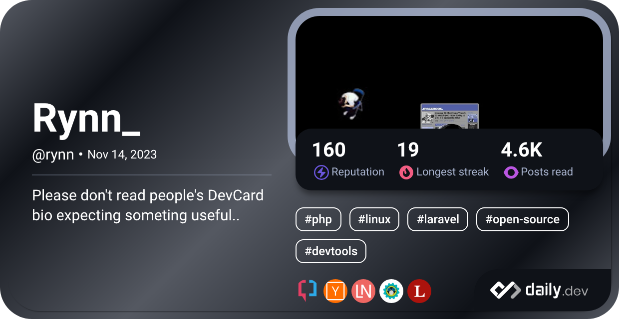 Rynn_'s Dev Card