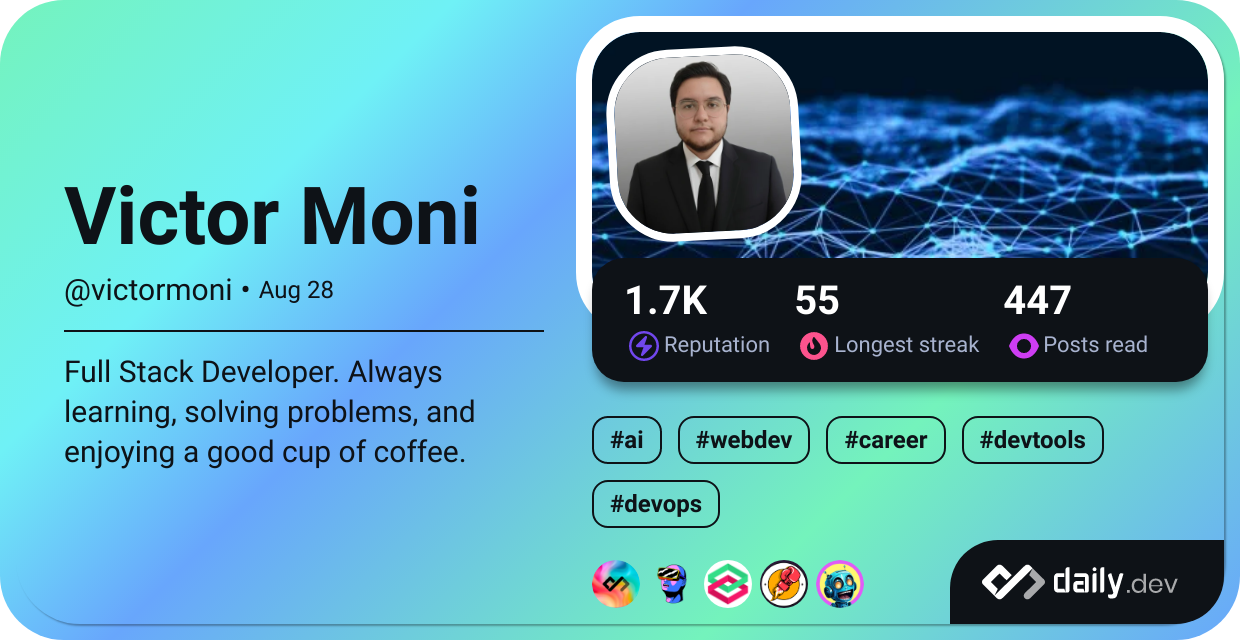 Victor Moni's Dev Card