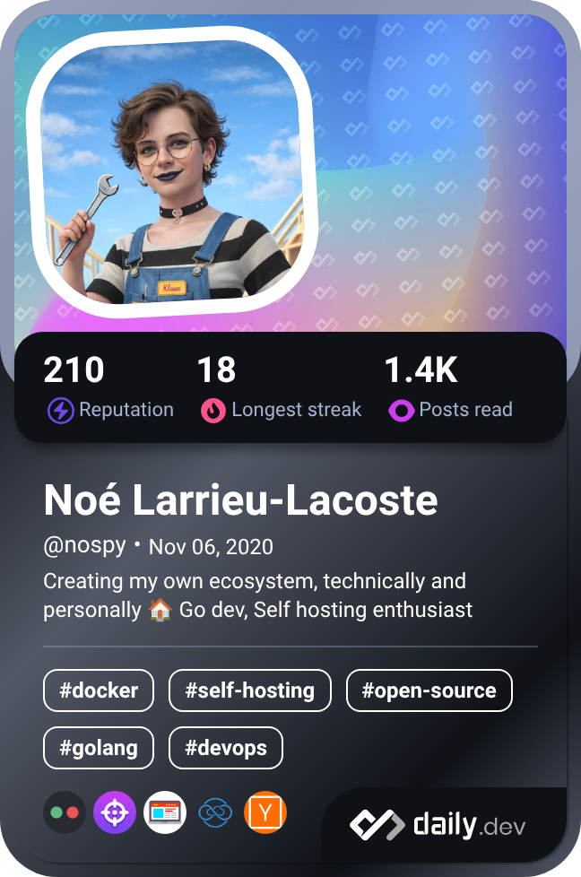 Noé Larrieu-Lacoste's Dev Card