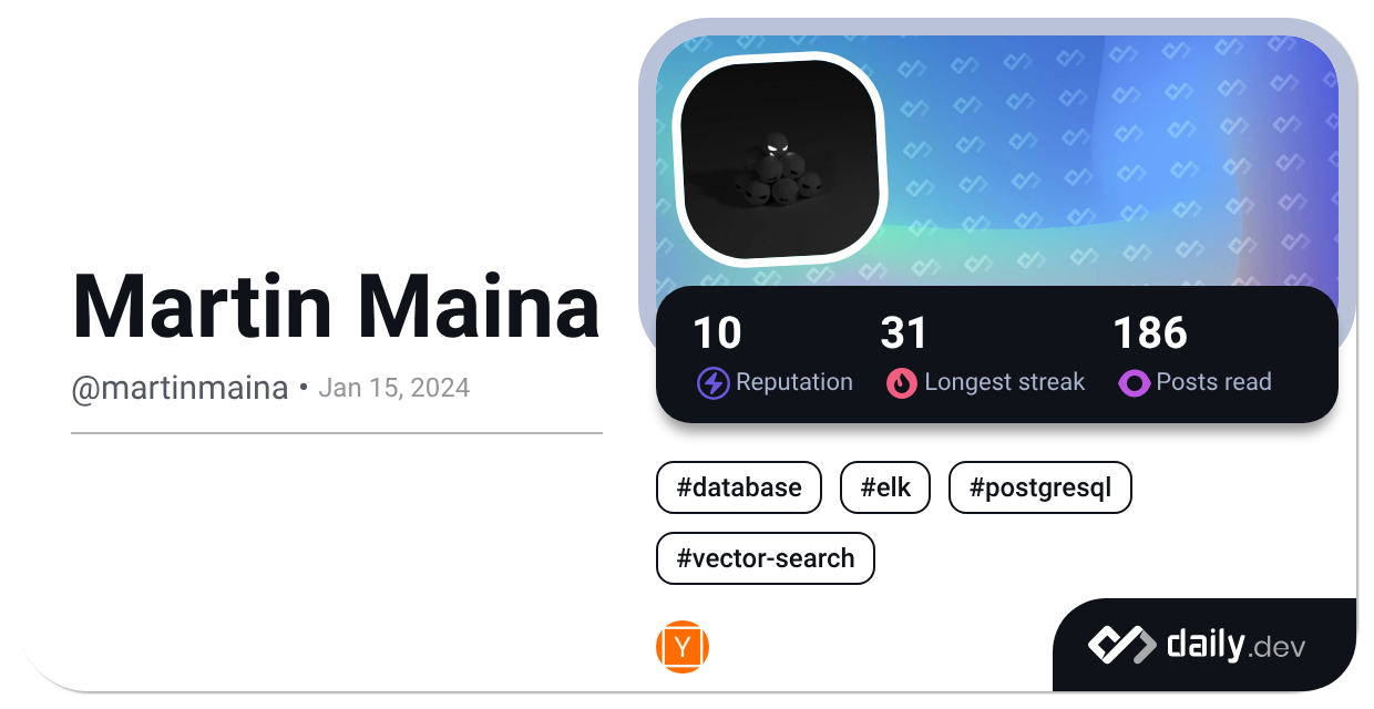 Martin Maina (@martinmaina) | daily.dev
