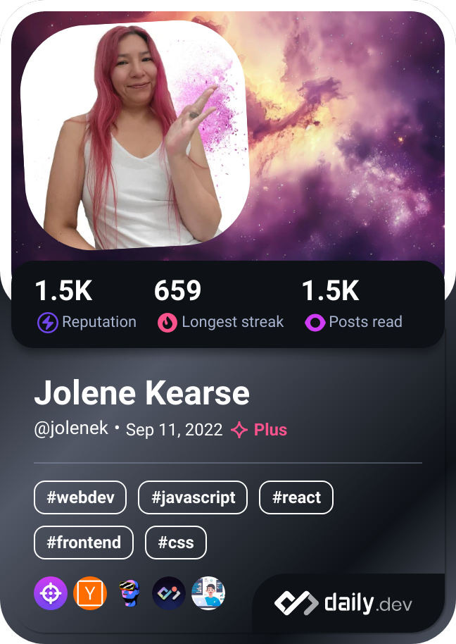 Jolene Kearse's Dev Card