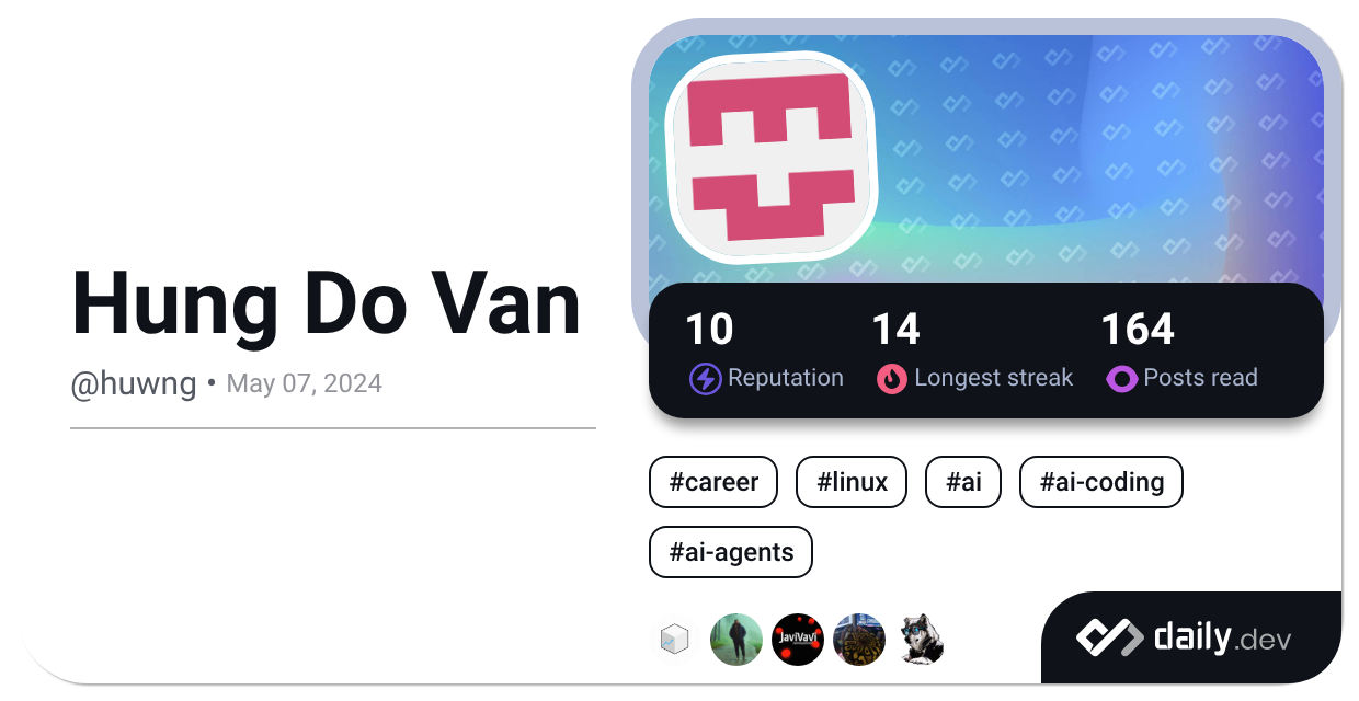 Hung Do Van (@huwng) | daily.dev