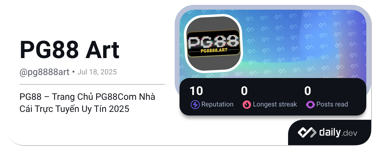PG88 Art (@pg8888art) | daily.dev