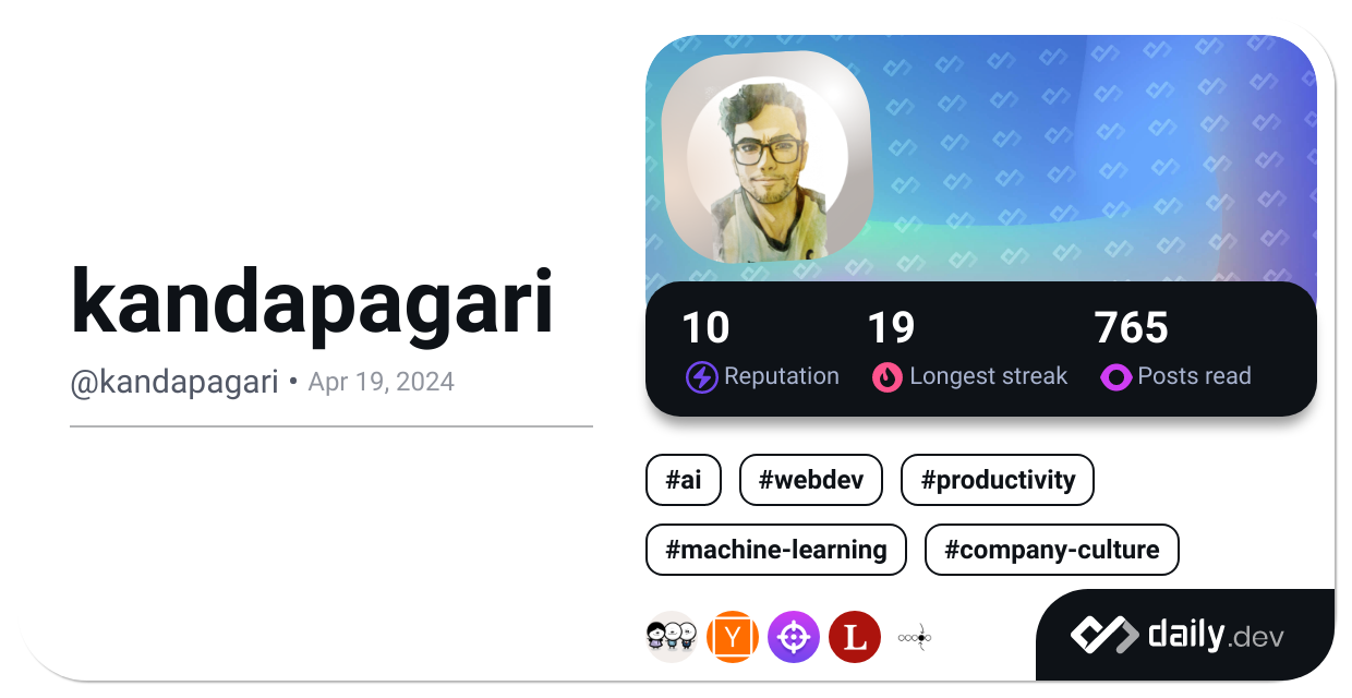 kandapagari's Dev Card