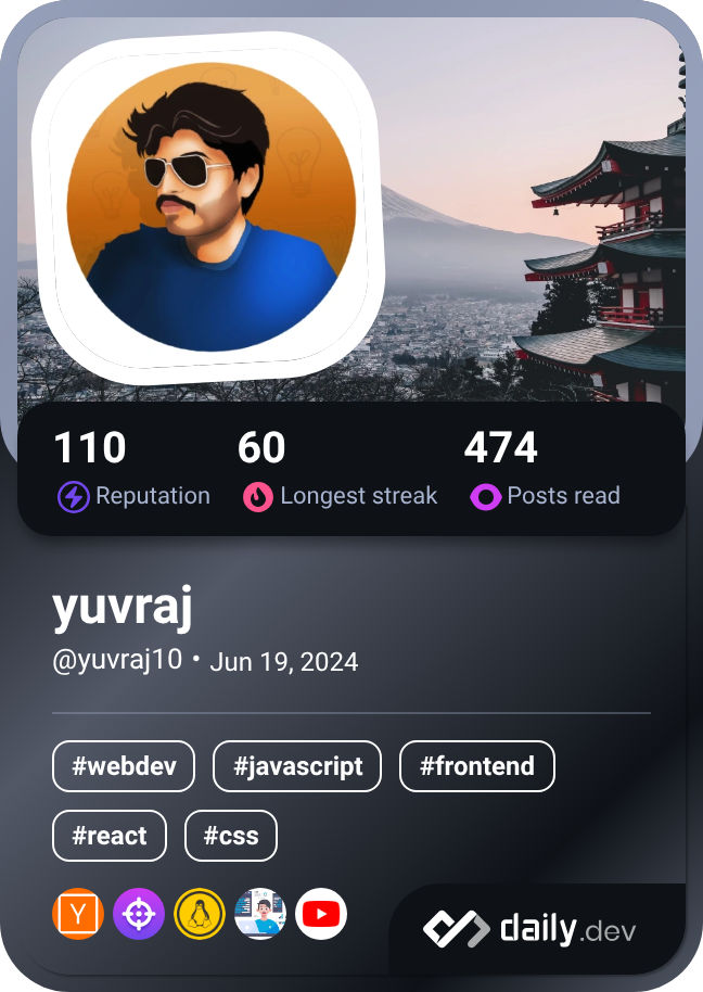 yuvraj's Dev Card