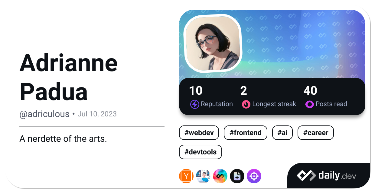 Adrianne Padua's Dev Card